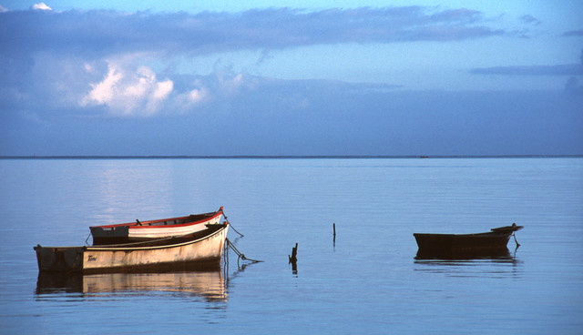 Blue boat